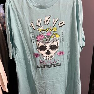 Tokyo Ramen Shop Graphic Tee - Blue